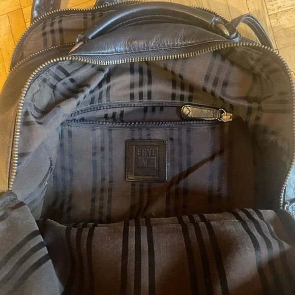 Frye Black Leather Backpack - Picture 5 of 6